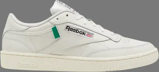Кроссовки club c 'vintage green' Reebok, белый