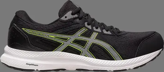 Кроссовки gel contend 8 'black lime' Asics, черный