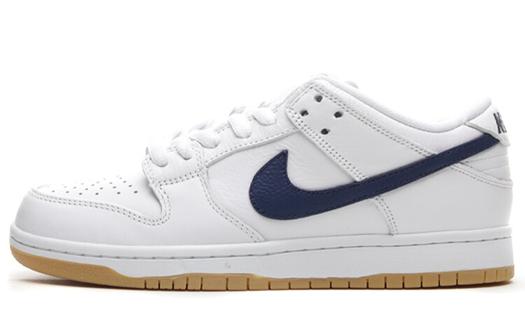 Кроссовки Nike SB Dunk Low Pro, белый/темно-синий