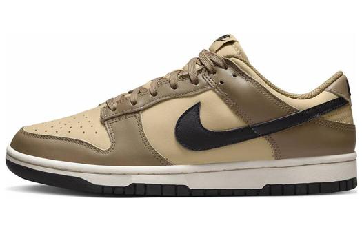 Кроссовки Nike Dunk Low, светло-бежевый/коричневый