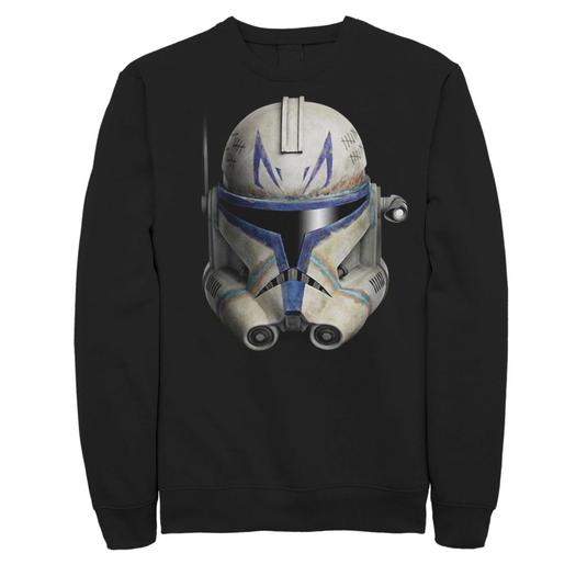 Мужской свитшот с большим лицом «Звездные войны: Войны клонов» Clone Commander Rex Licensed Character
