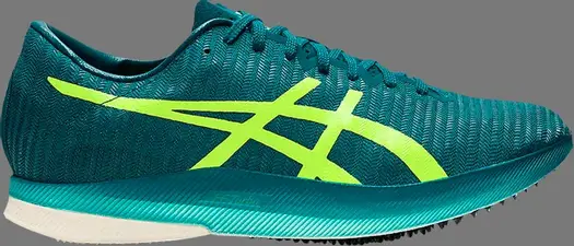 Кроссовки metaspeed ld 'velvet pine safety yellow' Asics, зеленый