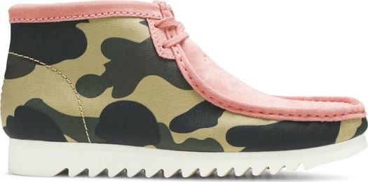 Кроссовки Clarks A Bathing Ape x Wallabee Coral Combi, разноцветный