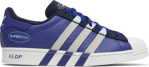 Кроссовки Adidas Superstar 'Extended Midfoot Stripes - Legacy Indigo', синий