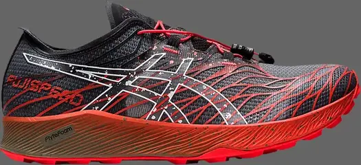 Кроссовки fuji speed 'black cherry tomato' Asics, черный