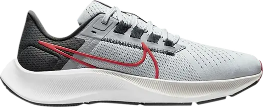 Кроссовки Nike Air Zoom Pegasus 38 'Pure Platinum Chile Red', серый