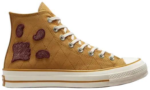 Кроссовки Converse Chuck 70 High Crafted Patches - Burnt Honey, коричневый