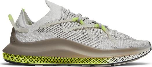 Кроссовки Adidas 4D Fusio 'Grey Solar Yellow', серый