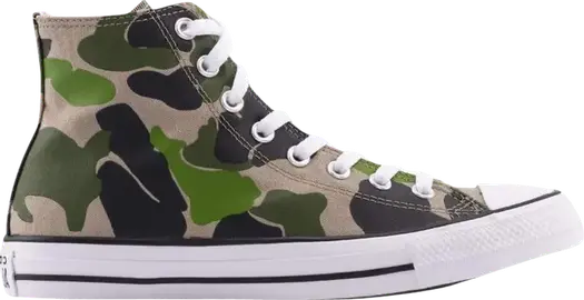 Кроссовки Converse Chuck Taylor All Star High Archival Camo, зеленый