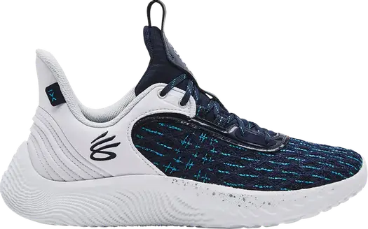 Кроссовки Curry Flow 9 Team White Midnight Navy, синий