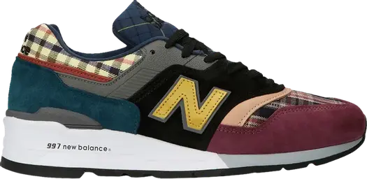 Кроссовки New Balance 997 Made In USA 'Plaid Pack - Burgundy', красный