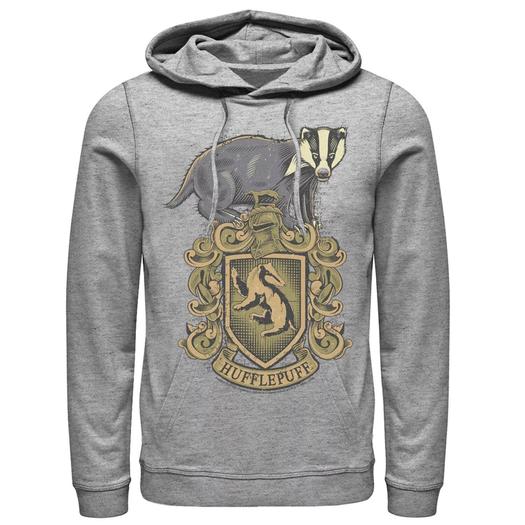 Мужской пуловер с капюшоном Hufflepuff House Crest Harry Potter