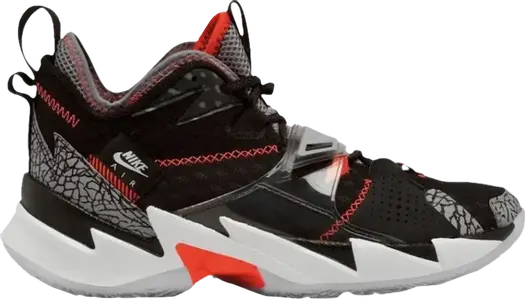 Кроссовки Jordan Why Not Zer0.3 Black Cement, черный