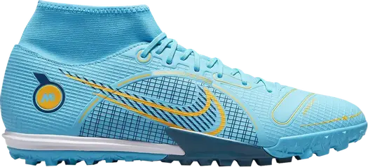 Кроссовки Nike Mercurial Superfly 8 Academy TF 'Chlorine Blue', синий