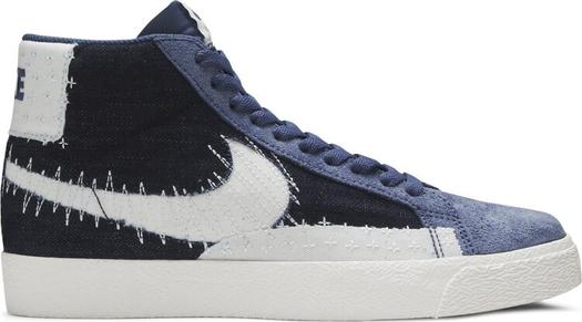 Кроссовки Nike Blazer Mid SB 'Sashiko Pack - Mystic Navy', синий