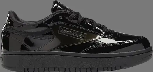 Кроссовки cardi b x wmns coated club c double 'triple black' Reebok, черный