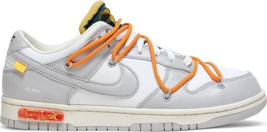 Кроссовки Nike Off-White x Dunk Low 'Lot 44 of 50', белый