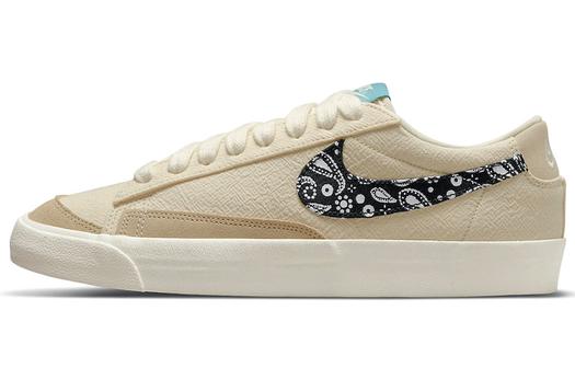 Кроссовки Nike Blazer Low, кремовый/черный