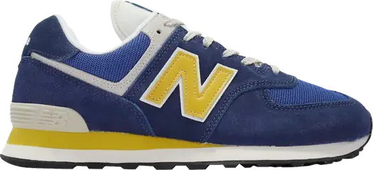 Кроссовки New Balance 574, синий/белый/желтый