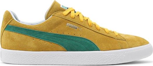 Кроссовки Puma Suede Vintage Retro Made In Japan Spectra Yellow Amazon Green, желтый