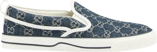 Кроссовки Gucci Tennis 1977 Slip-On, синий