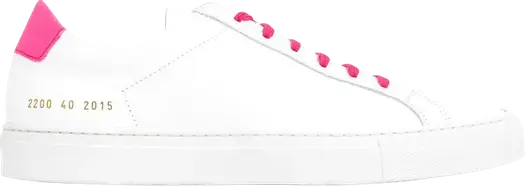 Кроссовки Common Projects Retro Low White Pink, розовый
