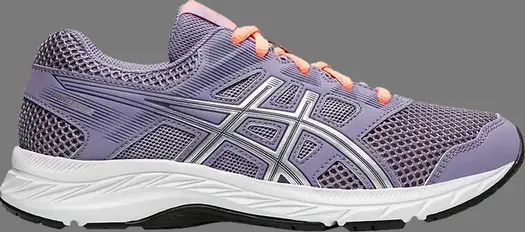 Кроссовки contend 5 gs 'ash rock silver' Asics, фиолетовый
