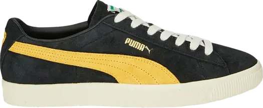 Кроссовки Puma Suede Vintage Hairy Suede - Black Mustard Seed, черный