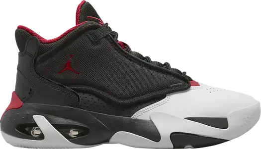 Кроссовки Jordan Max Aura 4 GS Black White Gym Red, черный