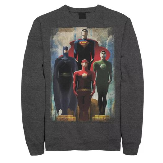 Мужской свитшот с героями Лиги справедливости DC Comics Look Up Licensed Character