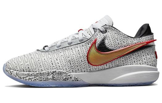 Кроссовки Nike LeBron 20, серый/золотой