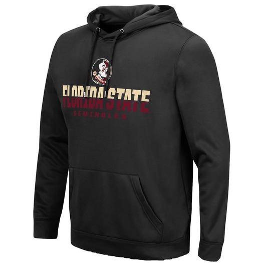 Мужской черный пуловер с капюшоном и фонариком Florida State Seminoles Colosseum