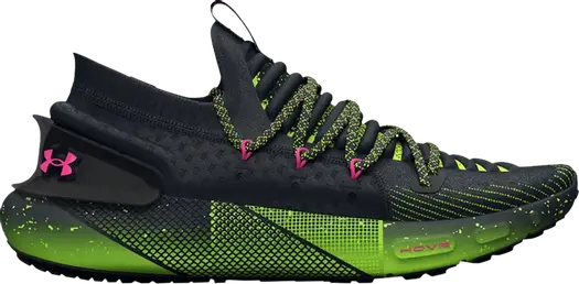 Кроссовки Under Armour HOVR Phantom 3 Amp Black Lime Surge, черный
