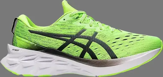 Кроссовки novablast 2 'hazard green' Asics, зеленый