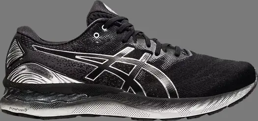 Кроссовки gel nimbus 23 platinum 'black pure silver' Asics, черный