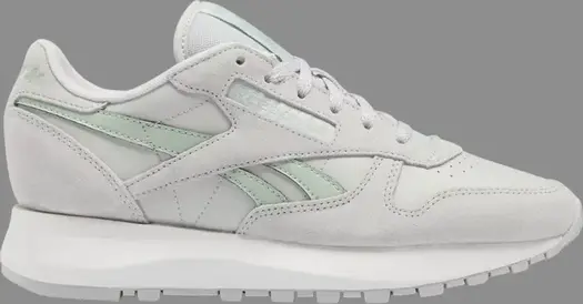 Кроссовки wmns classic leather sp 'pure grey light sage' Reebok, серый