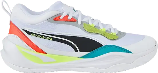 Кроссовки Puma Playmaker Pro White Fiery Coral Lime, белый
