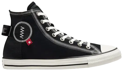 Кроссовки Converse Chuck Taylor All Star High Logo Tag - Black, черный