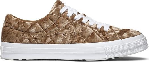 Кроссовки Converse Golf Le Fleur x One Star Quilted Velvet Brown, коричневый