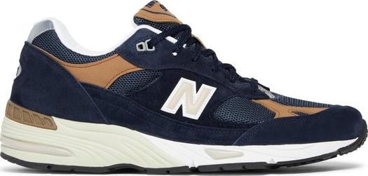 Кроссовки New Balance 991 Made In England 'Navy Brown', синий