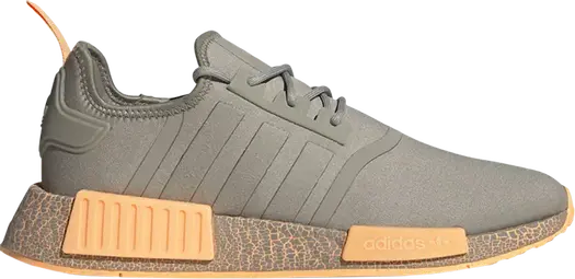 Кроссовки Adidas NMD_R1 'Grey Acid Orange', серый