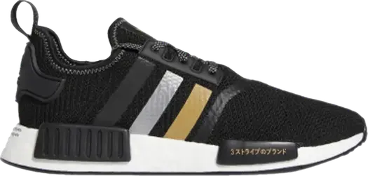 Кроссовки Adidas Shoe Palace x NMD_R1 'Gold Trefoil', черный