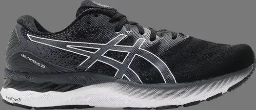 Кроссовки gel nimbus 23 2e wide 'black white' Asics, черный