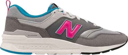 Кроссовки New Balance 997, серый/бирюзовый/розовый