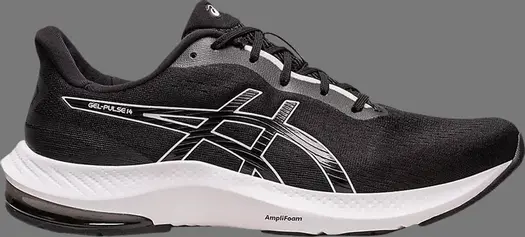 Кроссовки gel pulse 14 'black white' Asics, черный