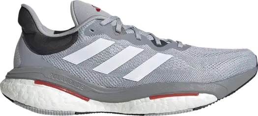 Кроссовки Adidas SolarGlide 6 'Halo Silver Scarlet', серый