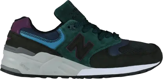 Кроссовки New Balance 999 'Green Black Purple', зеленый