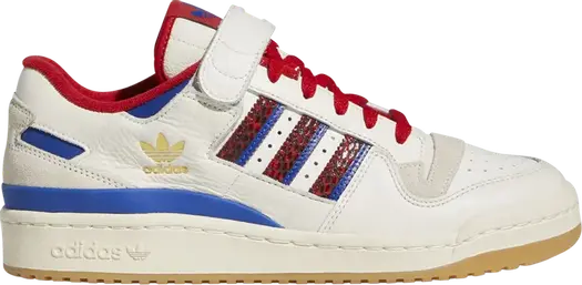 Кроссовки Adidas Forum 84 Low 'Off White Scarlet Snakeskin', кремовый