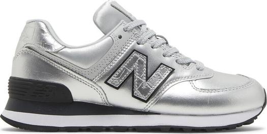 Кроссовки New Balance Wmns 574 'Silver', серебряный