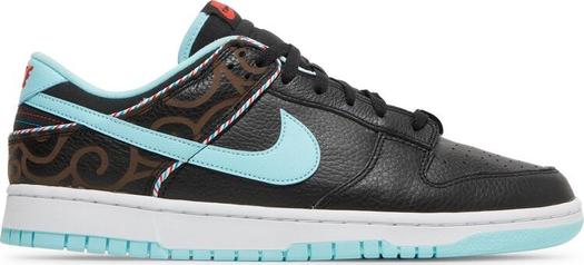 Кроссовки Nike Dunk Low SE 'Barber Shop - Black', черный
